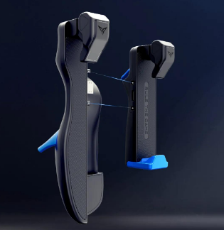 Flydigi Shadow Stinger Trigger Shooter Button Joystick Game Controller pour iOS 13.4 Android PUBG Games Cle principale avec cle secondaire Version chinoise - Main gauche