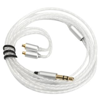 Remplacement des ecouteurs ceble argent plaque 3.5 mm ceble pour ecouteurs SE846 SE535 SE425 SE315 SE215 UE900 - 70 cm