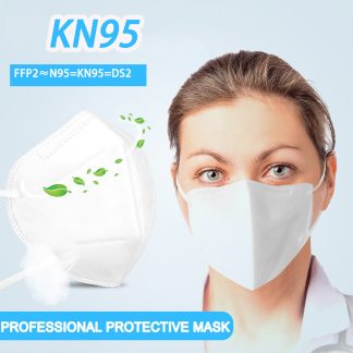 10PCS KN-95 Masque facial jetable avec pince-nez reglable pour bloquer PM2.5 Haze Pollen - 5 pcs