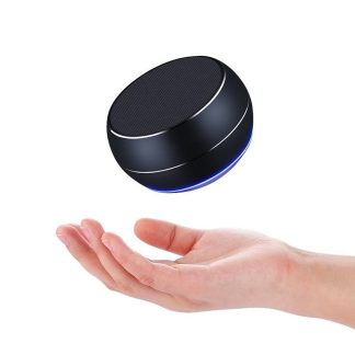 A9 Mini Outdoors Portable Bluetooth Sans Fil Haut-Parleur TF Carte Mains Libres Basse Subwoofer - or rose