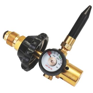Regulateur d'gonflage d'air gonflable au latex e helium avec jauge pour vannes de reservoir CGA580