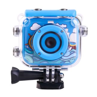 Ourlife AT-G20B 1080P HD Mini camera etanche numerique pour enfants camera de sport pour enfants Anti-chute - Rose une