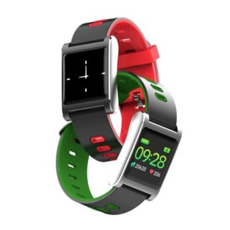 Bakeey K88 Plus IP68 long bracelet de veille de Bluetooth de moniteur de pression arterielle de frequence cardiaque de reserve - Bleu