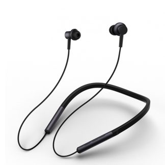 Xiaomi Wireless Bluetooth Collar Headphones Stereo Sport Neckband ecouteurs avec Micro - Noir