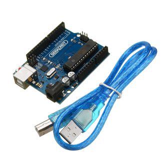 2pcs UNO R3 ATmega16U2 AVR carte principale de developpement USB Geekcreit pour Arduino - produits qui fonctionnent avec les officiels pour les cartes Arduino