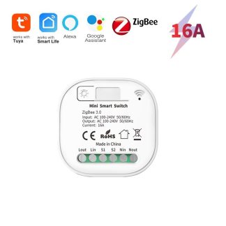Tuya ZigBee3.0 disjoncteur d'automatisation de commutateur intelligent application de vie intelligente telecommande commande vocale fonctionne avec Alexa Google Home