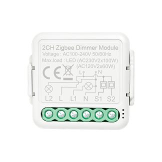 Tuya Zigbee3.0 2CH gradateur contreleur de Module de commutateur intelligent telecommande 2 voies commutateur de lumiere intelligente relais Google Assistant Alexa
