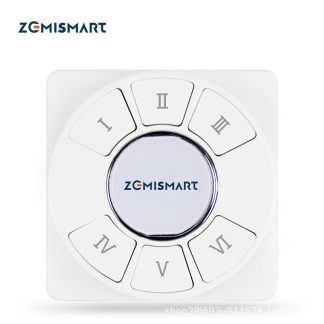Zemismart Tuya ZB 6 canaux Smart Wireless Switch Wall Remote avec bouton poussoir Fonctionne avec Alexa Google Home