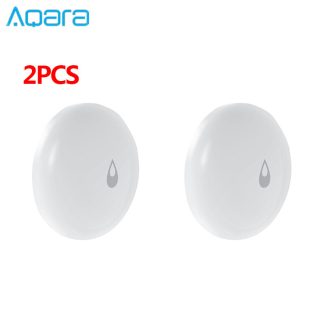 [2 pieces] Aqara detecteur d'eau intelligent capteur d'alarme ZiBee capteur d'inondation alarme e distance avec application d'eco-systeme