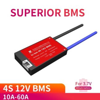 DALY BMS 4S 12V 10A 20A 30A 40A 60A Liion Lithium Batterie 18650 Chargeur PCB BMS Protection Board avec Balance pour 14.8V 16.8V Lipo Cel - Port commun 50a 12v