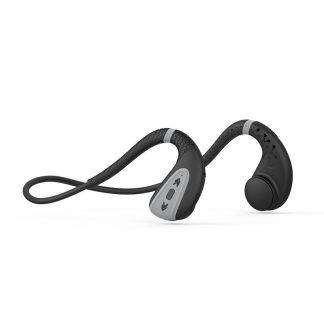 Bakeey Q1 ecouteur Bluetooth e conduction osseuse Memoire 8G integree IPX8 Lecteur de musique MP3 etanche Natation Plongee HD Casque de sport 15 jours en veille - Noir