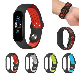Montre en silicone anti-perte Bakeey Bande pour montre intelligente Xiaomi mi band 5 non originale - Bleu