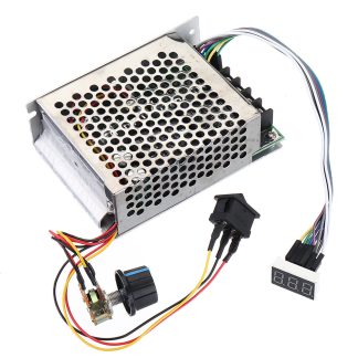 Regulateur de moteur e courant continu PWM 10V-55V 12V 24V 36V 48V 40A Contreleur de module de commande de vitesse de moteur avec coque et affichage