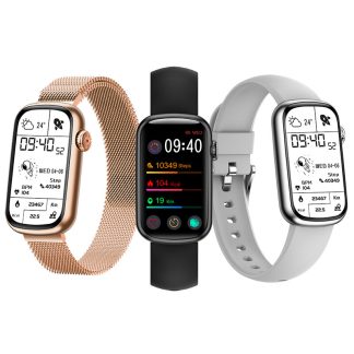Bakeey HM08 1,47 pouces ecran tactile complet moniteur d'oxygene de pression arterielle de frequence cardiaque IP68 etanche BT5.0 montre intelligente - 001