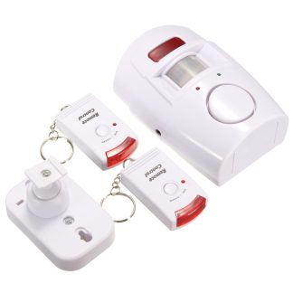 2 en 1 mouvement alarme sans fil de securite infrarouge alarme carillon detecteur d'accueil avec telecommande + support