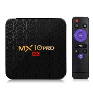 MX10 Pro Allwinner H6 4 Go RAM 32GB ROM 2.4G WIFI Android 9.0 6K 4K TV Box - Royaume-Uni