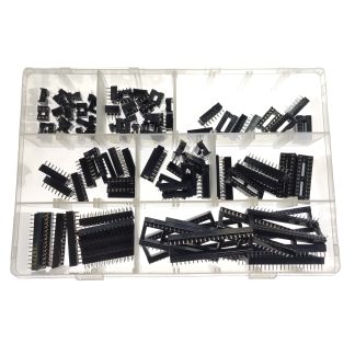 100PCS/8 types de plug-ins IC 2.54mm DIP-8 6 14 16 18 24 28 40Pins