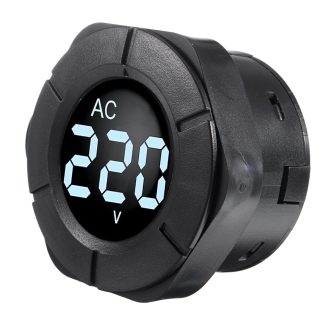 Peacefair PZEM-024V Round LCD Voltmetre numerique AC AC30-500V Moniteur de tension AC