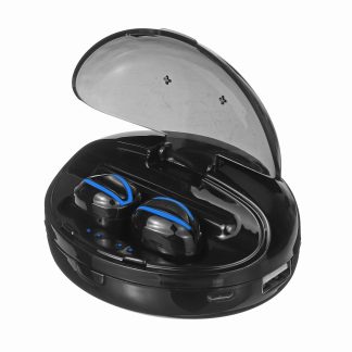 TWS sans fil bluetooth 5.0 ecouteurs DSP annulation de bruit appel bilateral stereo 2800mAh puissance banque casque