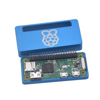 Carte Raspberry Pi Zero W avec prise en charge du processeur WIFI Bluetooth 1 GHz Linux OS 1080P HD sortie video + etui pour Raspberry - Noir