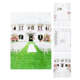 Photographie de mariage romantique florale fond photographie ecran toile de fond - 1