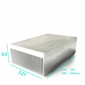 Dissipateur de chaleur en aluminium e dents fermees e fort grossissement 127 * 63-100-150-200-250mm - 100mm