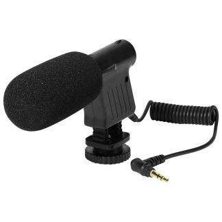 3.5mm Microphone d'Enregistrement Professionnel Video Numerique DV Camera Camescope Stereo Studio pour Canon Pentax SLR Camera