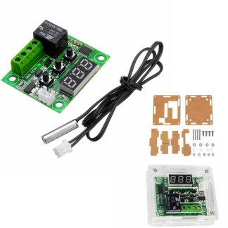 3 pieces XH-W1209 DC 12V Thermostat interrupteur de contrele de temperature contreleur de thermometre avec affichage numerique LED avec etui