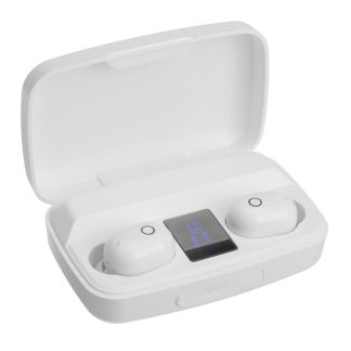 Bakeey TWS ecouteur sans fil Bluetooth 5.0 Touch LED Casque de sport e affichage numerique avec microphone - Noir