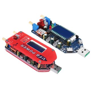 ZK-DP3A 15W USB Module d'alimentation Step Up Boost Reglable Convertisseur Vitesse du ventilateur Contrele Potentiometre avec LCD Affichage - 1#