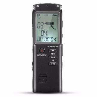 8Go Portable Rechargeable LCD Numerique Dictaphone Enregistreur Vocal Audio avec MP3 Lecteur