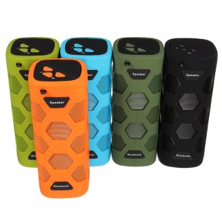 Haut-parleur NFC Bluetooth 4.0 sans fil ELEGIANT avec alimentation mobile, multifonction exterieur anti-etanche e trois - Bleu