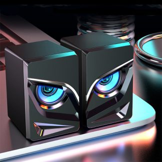 SADA V-128 Mini 2.1 haut-parleur son stereo ordinateur de bureau subwoofer amplificateur basse frequence domestique - Noir ameliorer