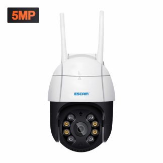 ESCAM QF518 5MP Pan / Tilt AI Detection humanoede Suivi automatique Stockage en nuage Camera IP WiFi etanche avec Vision nocturne Audio bidirectionnelle