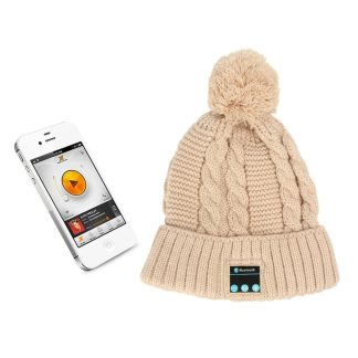 AUDEW Casquette Bluetooth sans fil avec haut-parleur Musicphone Casque stereo Casque ecouteur Haut-parleur Micro pour Fitness Sports de plein air Ski Course Patinage Marche