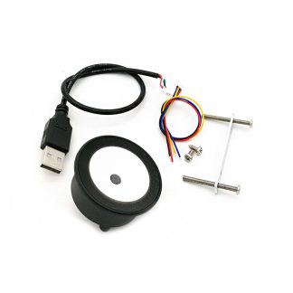 GM73 1D 2D lecteur de scanner de code barres de code QR petit USB UART d'installation facile ronde