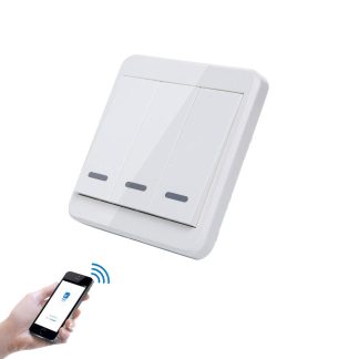 KTNNKG UK Standard AC 110 V 220 V WIFI interrupteur mural interrupteur tactile Module de maison intelligente - 1CH