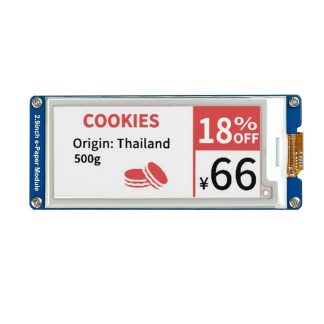 ecran d'encre Wavesharee 2,9 pouces Module d'ecran E-paper 296x128 Interface SPI Rouge Noir et Blanc