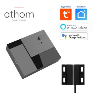 ATHOM Homekit Tuya Smart WiFi Contreleur d'ouvre-porte de garage Siri Voice Control fonctionne avec Alexa Goggle - Prise UE