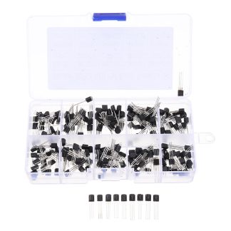 Kit d'assortiment de transistors BC337 BC327 2N2222 2N2907 2N3904 2N3906 S8050 S8550 A1015 C1815 10value 600PCS Transistors Box Pack