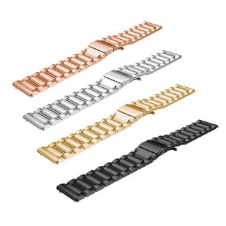 Bakeey Bracelet de montre en acier inoxydable pour montre intelligente Amazfit GTR 47MM Non original - Noir