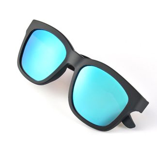Bakeey K4 Appel telephonique Jouer de la musique Lunettes Bluetooth sans fil Contrele en un clic Lunettes de soleil bleues anti-lumiere BT5.0 Lunettes intelligentes - Noir