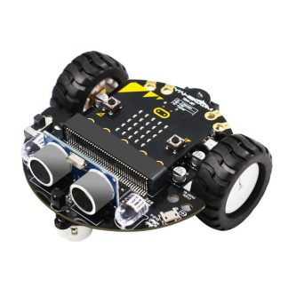 Yahboom Tiny: Kit de voiture robot intelligent educatif peu coeteux avec interface e pince crocodile pour carte microbit - Sans pour autant