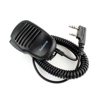 Retevis 2 broches talkie-walkie ptt haut-parleur micro pour wouxun BAOFENG retevis jambon kenwood emetteur-recepteur radio