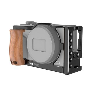 UURig C-G7XMarkIII Stabilisateur pour cadre avec cadre en bois pour poignee en bois Support de griffe e froid pour camera Canon G7X Mark III