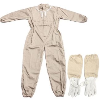 Abeille ventile coton maillot de l'apiculture costume d'abeille pur lourds en cuir costume de l'espace en gardant les gants - L
