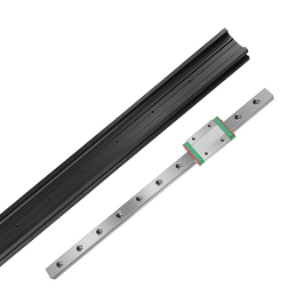 TWO TREESe 2040 Profile en aluminium noir V-S + MGN 12C/12H guide lineaire 200-500mm pour imprimante 3D de machine de gravure laser CNC - 350mm #c