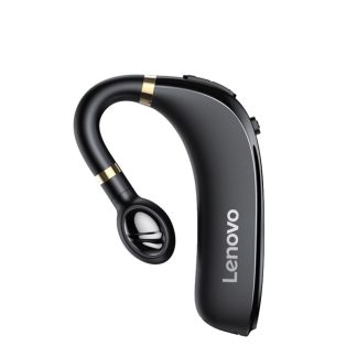 Lenovo HX106 bluetooth 5.0 casque sans fil ecouteur unique oreille HiFi reduction du bruit sonore HD appel sport oreillettes ecouteurs avec micro - Noir