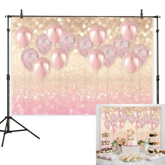 1x1.5 m 1.5x2.2 m 1.8x2.5 m vinyle rose ballon photo decors photographie fond tissu decoration de fete - 1,5 x 2,2 m