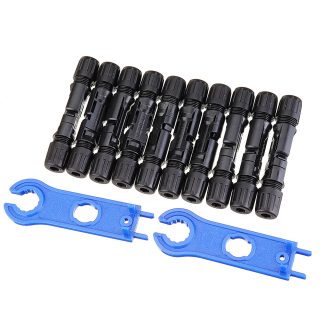 10 paires MC4 connecteur + 1 paire cle mele 30A fiche de ceble connecteur MC4 panneau solaire serie de branche connecter systeme solaire